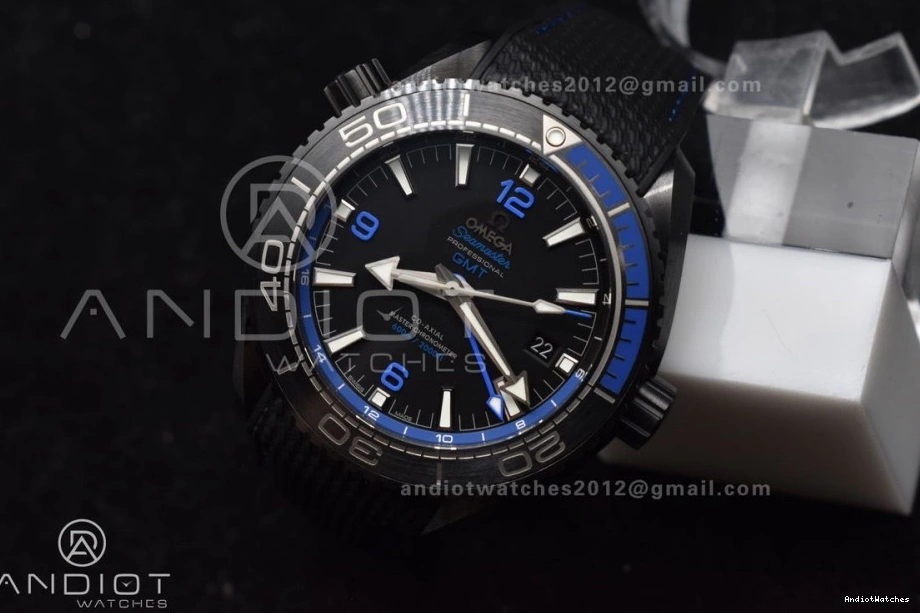 Planet on 1:1 HighQuality Black 45.5mm 1023 A8906 Black Deep Ocean Clone Strap Super Blue Ceramic Edition VSF Best Real Nylon 0704